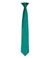 PR755 Premier 'Colours' Satin Clip Tie Bottle Green colour image